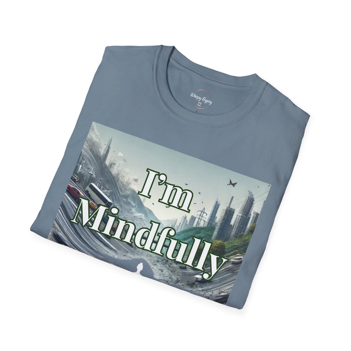 Mindfully Ignoring Unisex T-Shirt - Meditation Cityscape Design