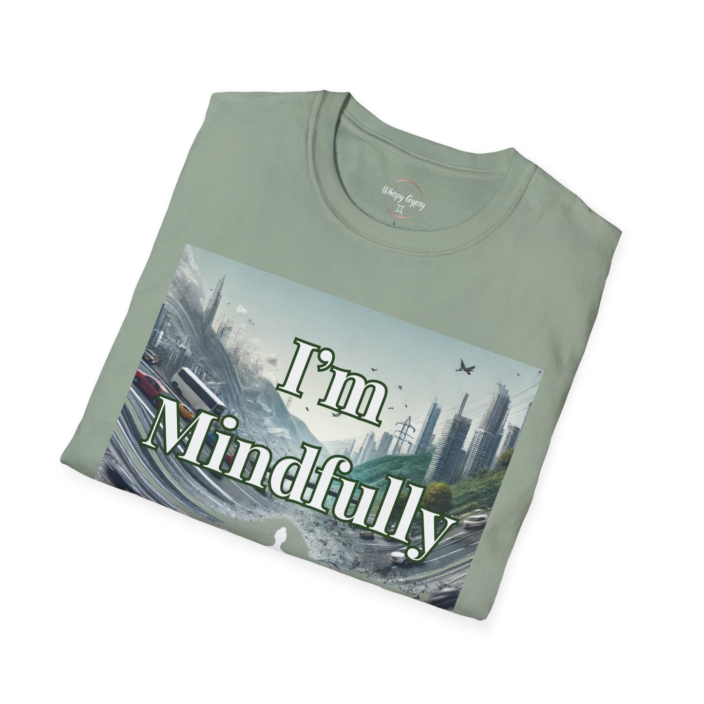 Mindfully Ignoring Unisex T-Shirt - Meditation Cityscape Design