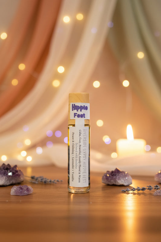 RiverSide Gypsy Hippie Fest signature 10 mL castor oil rollerball