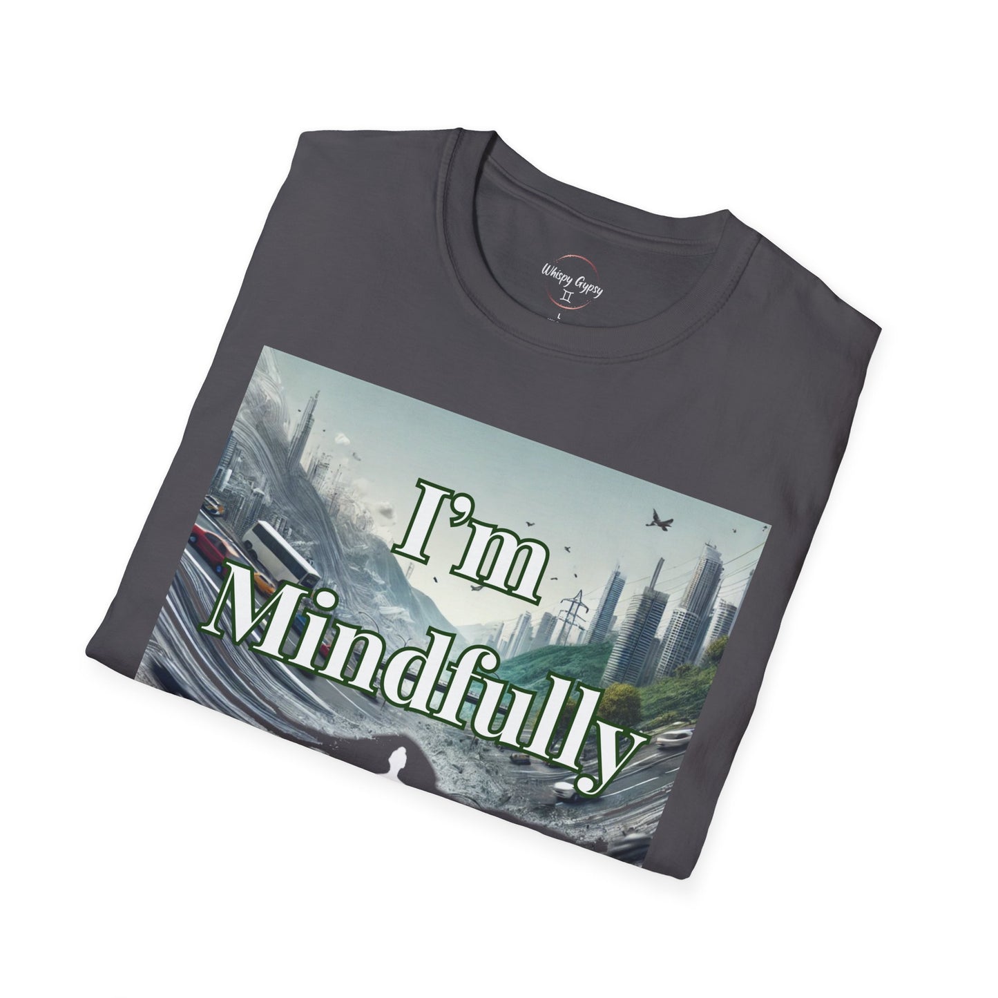 Mindfully Ignoring Unisex T-Shirt - Meditation Cityscape Design