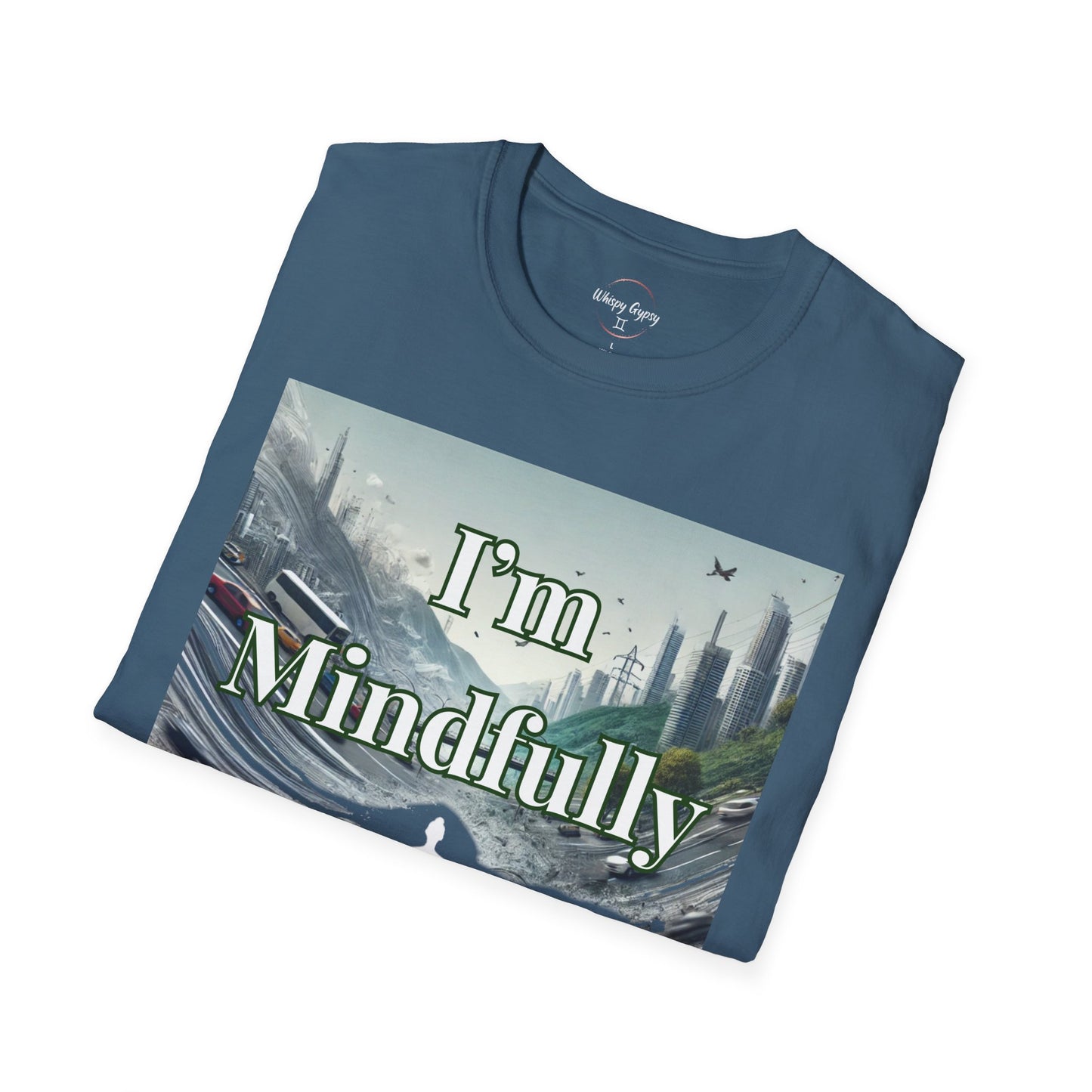 Mindfully Ignoring Unisex T-Shirt - Meditation Cityscape Design