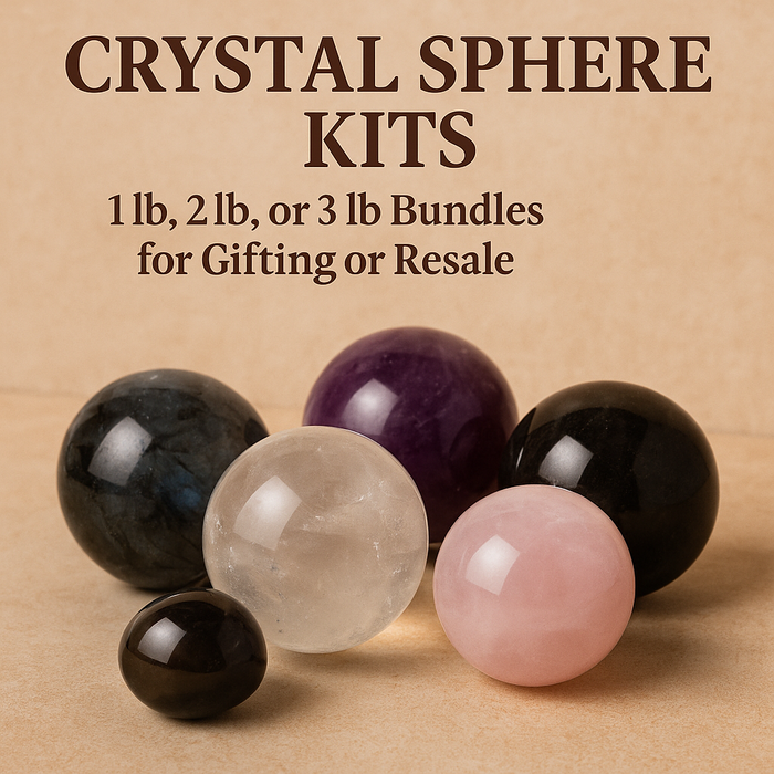 Crystal Sphere Kits – 1 lb, 2 lb, or 3 lb Bulk Bundles for Gifting or Resale